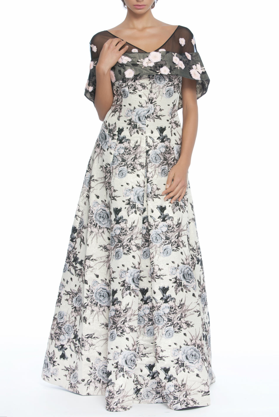 Brocade Gown, BADGLEY MISCHKA - elilhaam.com