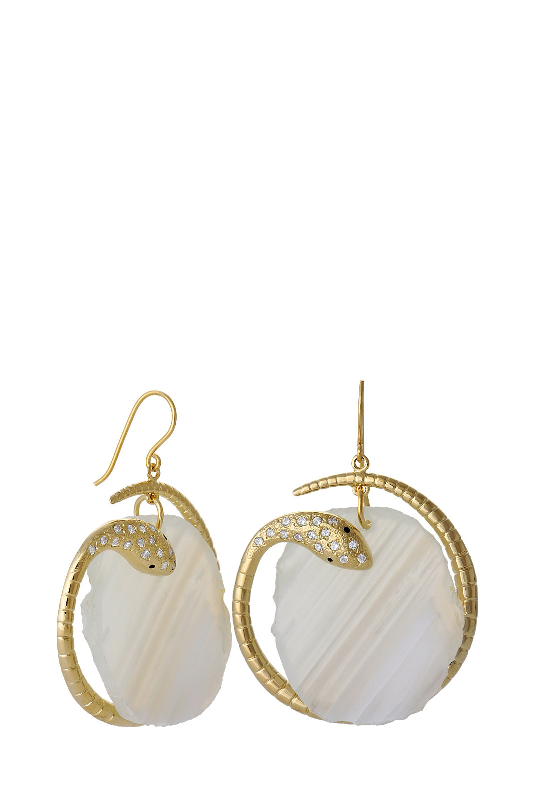 Druzy Snake Earring, ISHARYA - elilhaam.com