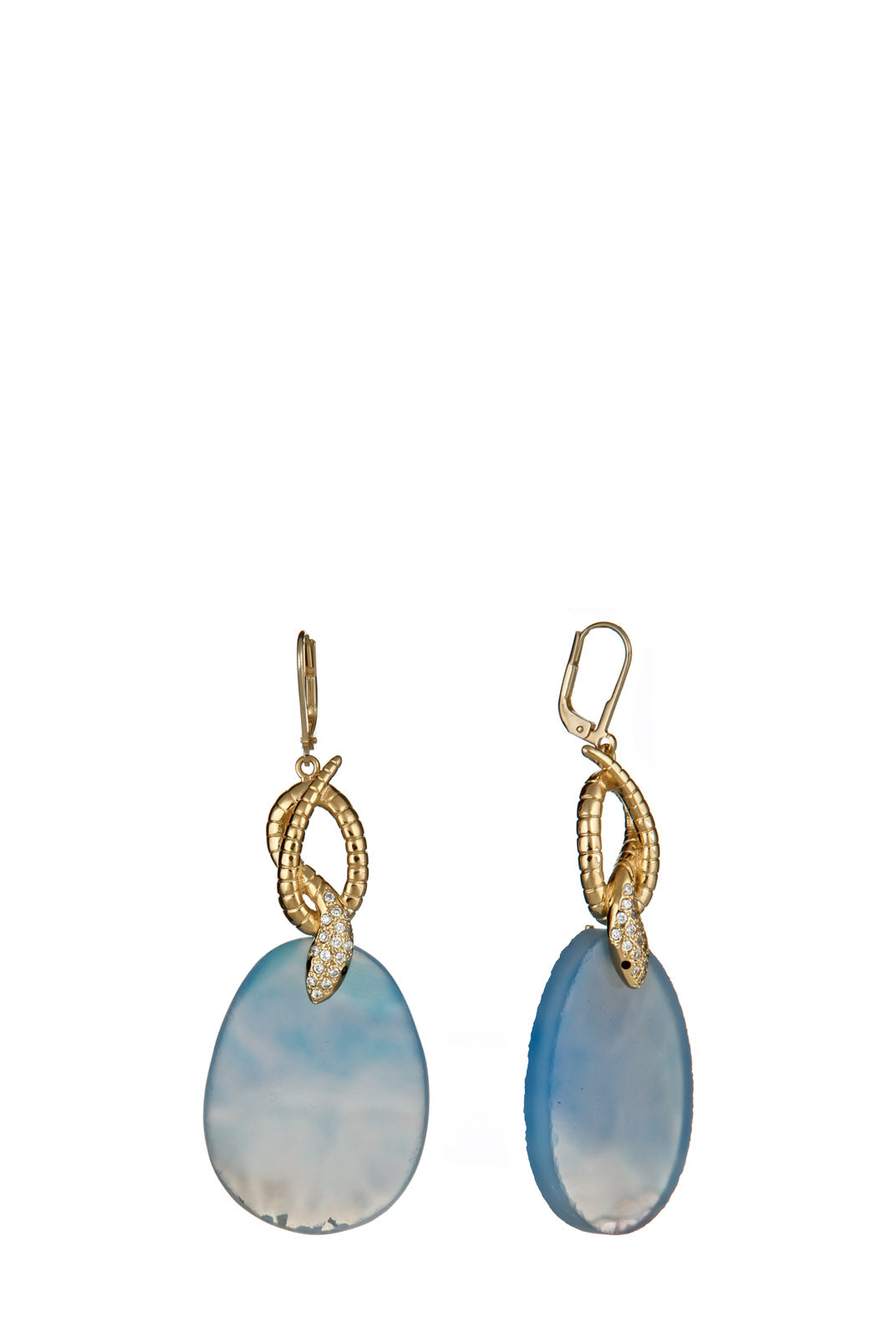 Druzy Snake Twisted Earring, ISHARYA - elilhaam.com