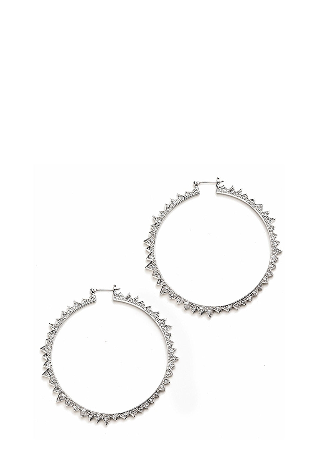 Starburst Hoops Pave Silver, CC SKYE - elilhaam.com
