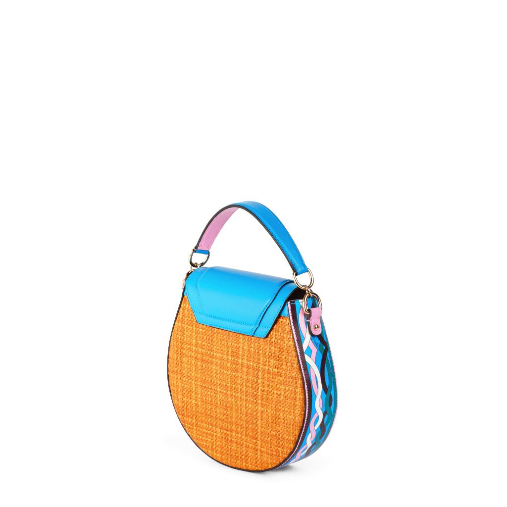 Woven Printed Panel Crossbody Bag Elilhaam