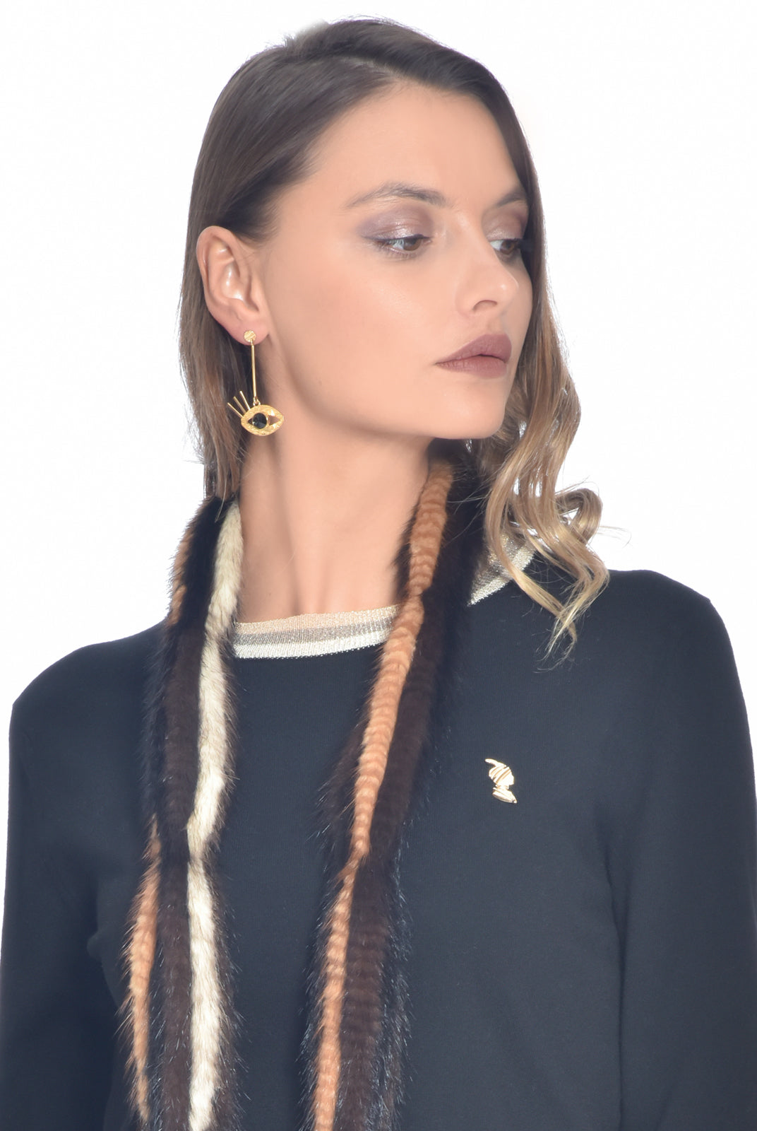 Eye jet Earrings, 10 DECOART - elilhaam.com