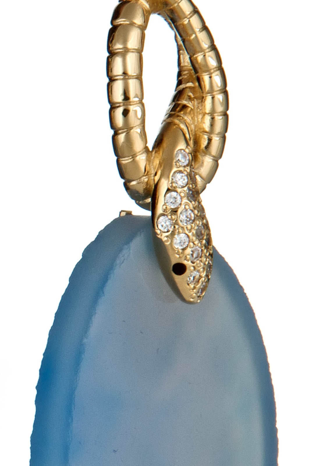 Druzy Snake Twisted Earring, ISHARYA - elilhaam.com