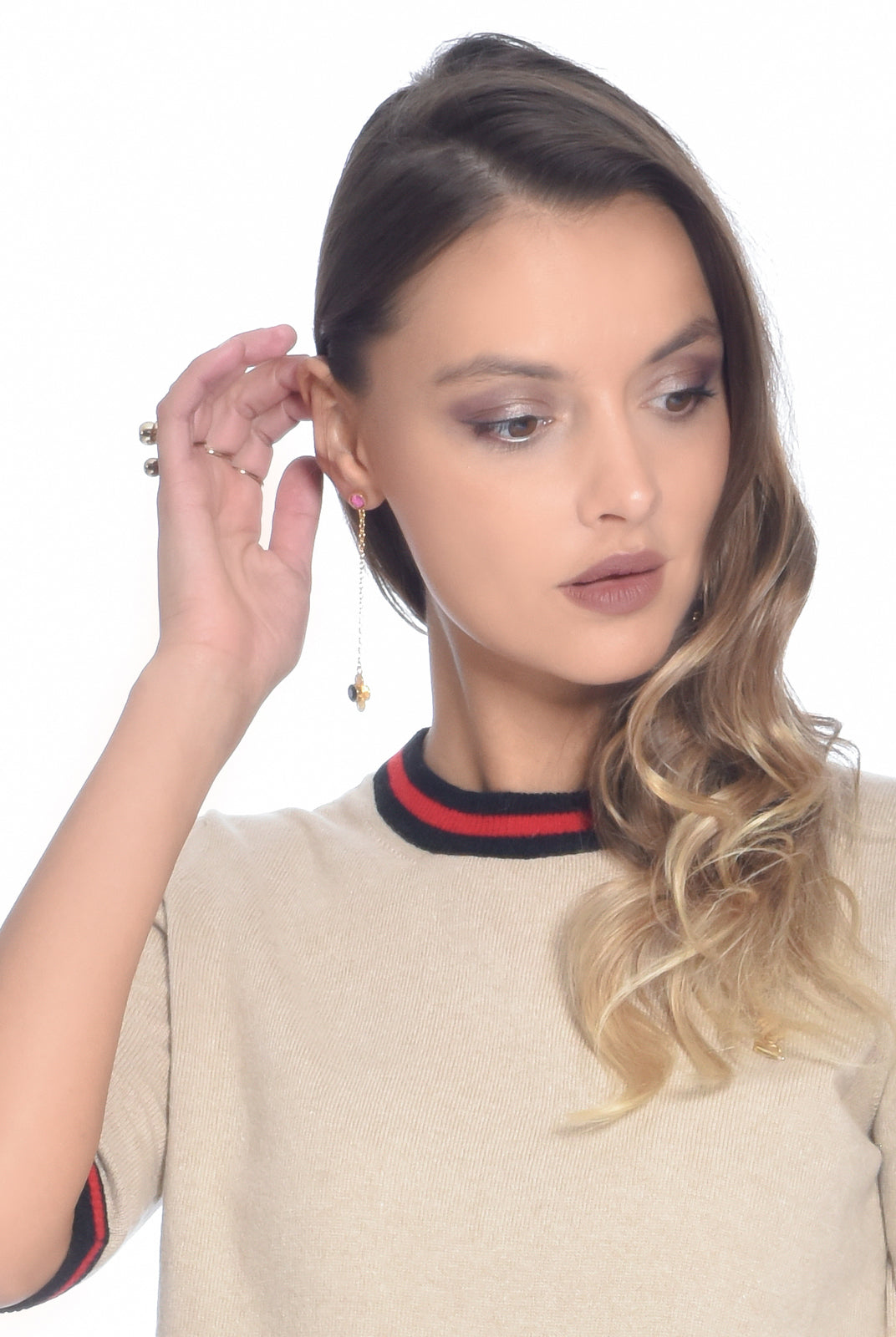 Little Flower Brass Earrings, 10 DECOART - elilhaam.com