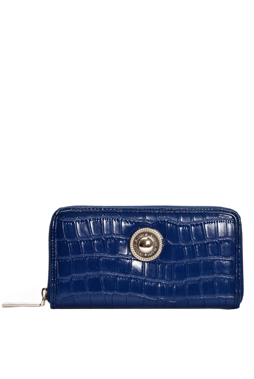 Blue Mock Croc Wallet, VERSACE JEANS - elilhaam.com