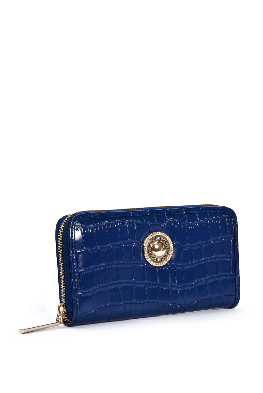 Blue Mock Croc Wallet, VERSACE JEANS - elilhaam.com