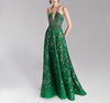 A-Shape Green Dress