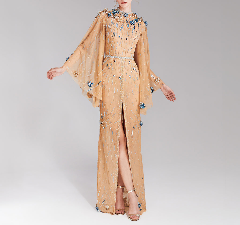 Kaftan Dress in Skin Tone