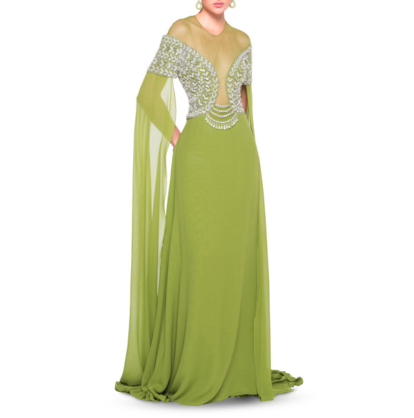 Long Open Sleeve Dress