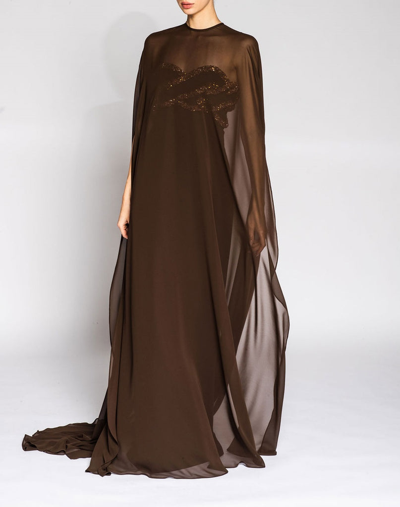 Pritri Gown With Cape