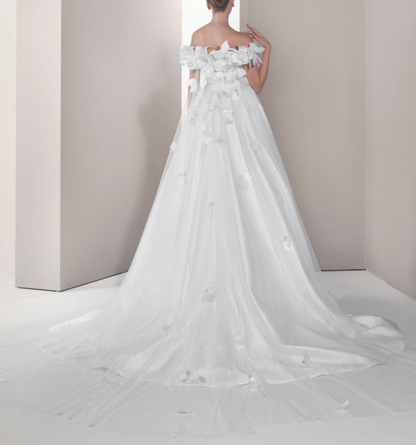 Bridal Princess Cut Gown in Silk