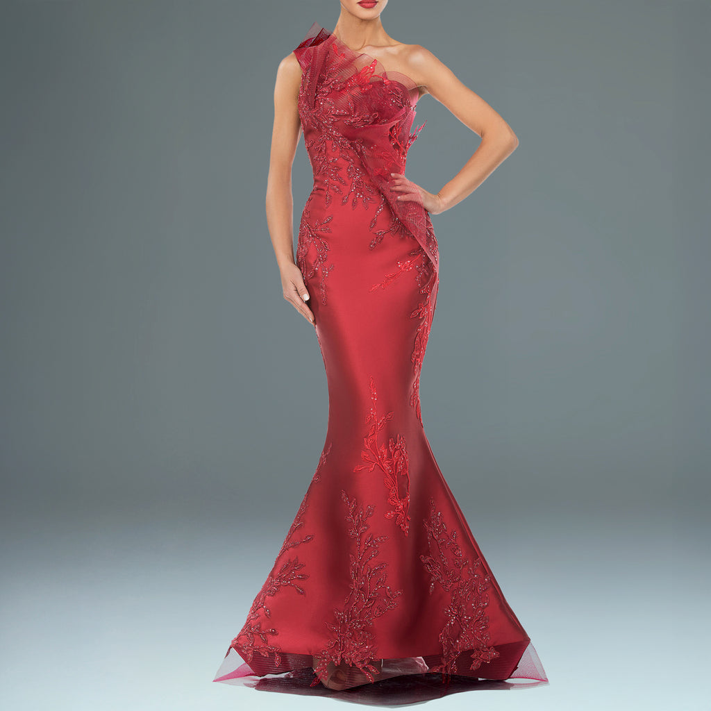 Embellished One Sleeve
Evening Gown
