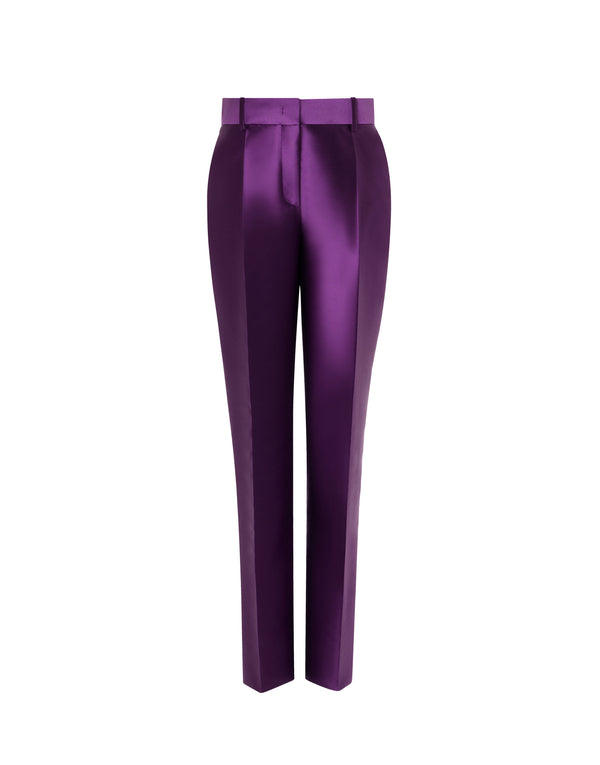 Purple Satin Trousers
