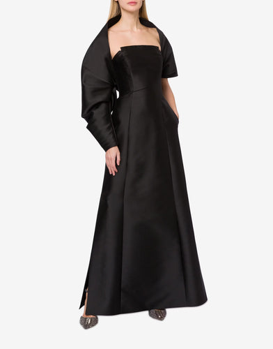 Alberta Ferretti Beaded Collar Sable Belted Shirt Dress | Neiman Marcus