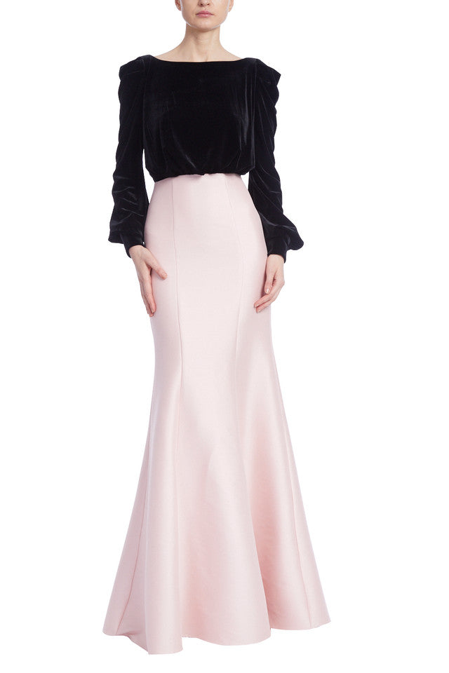 Two-Tone Party Wear Gown