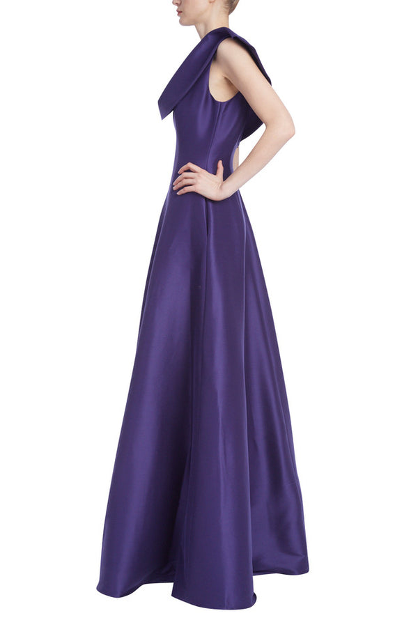 Drama Back Gown with Pockets