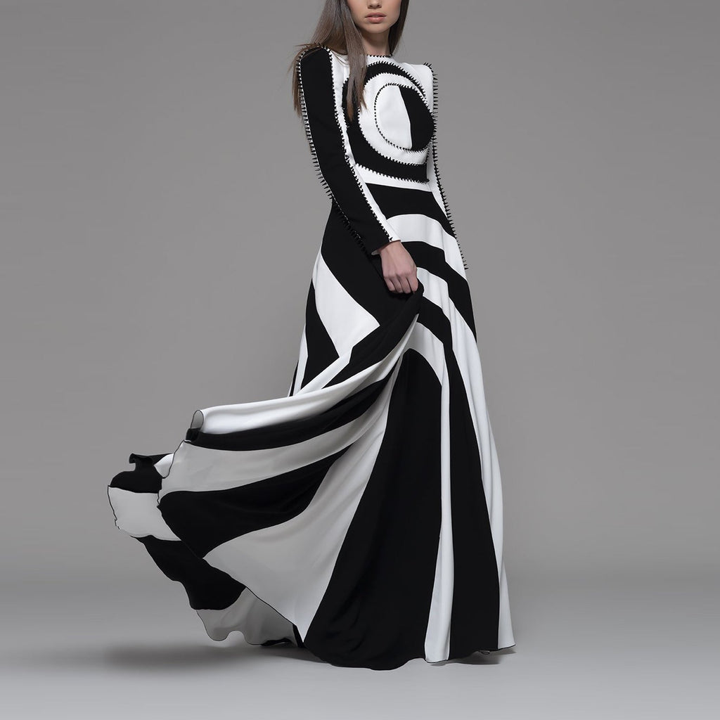 Faedo Long Sleeve Model Dress