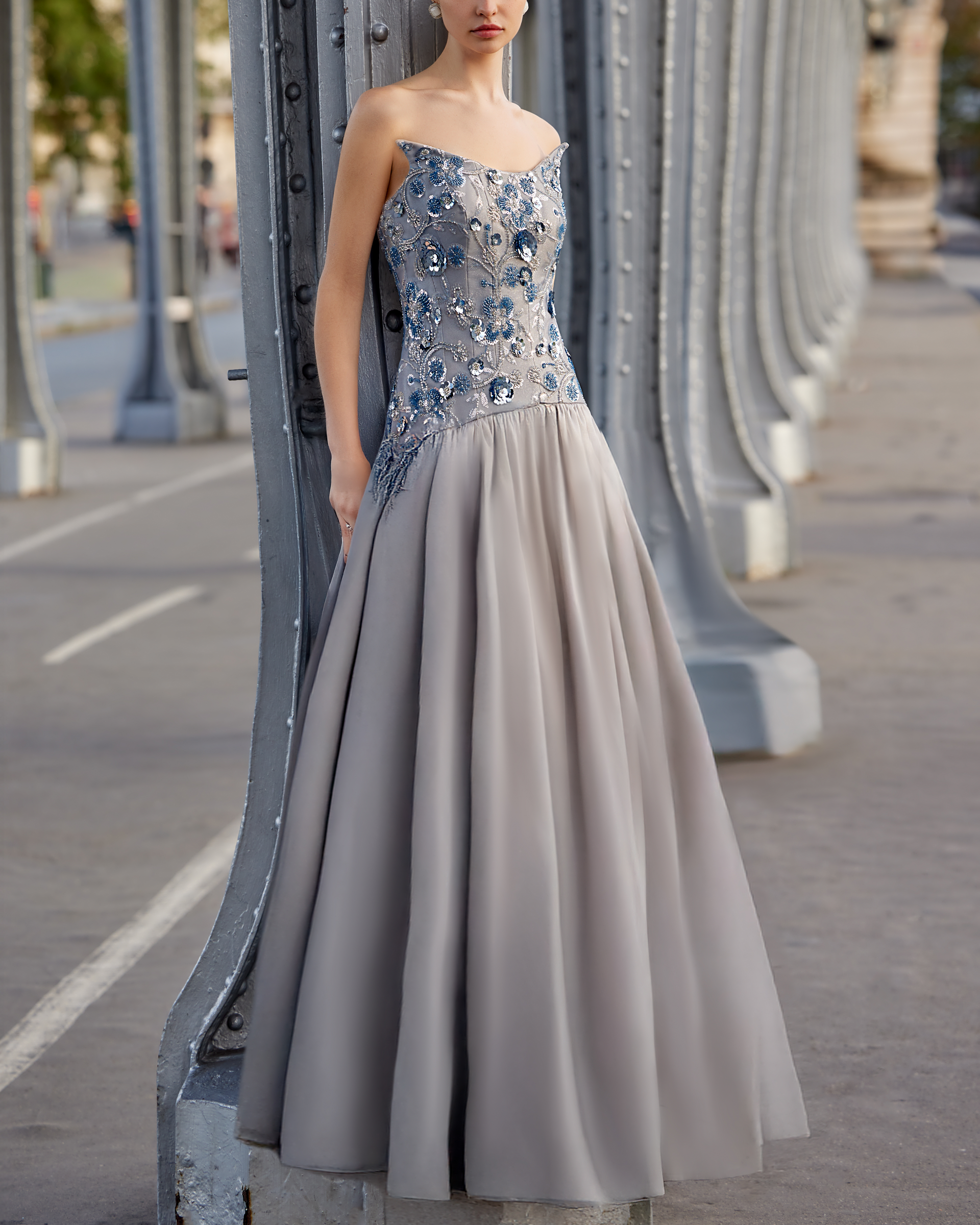Embellished Tulle Gown By CHIZELLE – Elilhaam