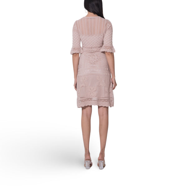 3/4 Sleeve Short Dress