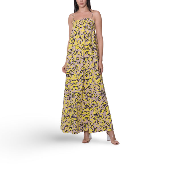 Yellow Multi Printed Long Dress