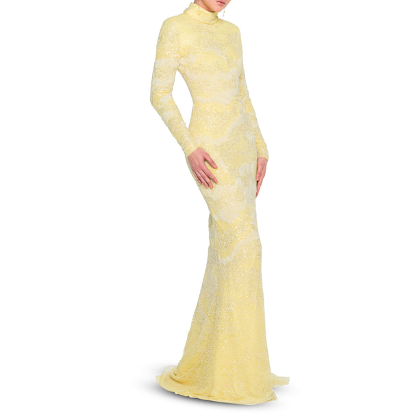 Citrus Yellow Mermaid Dress