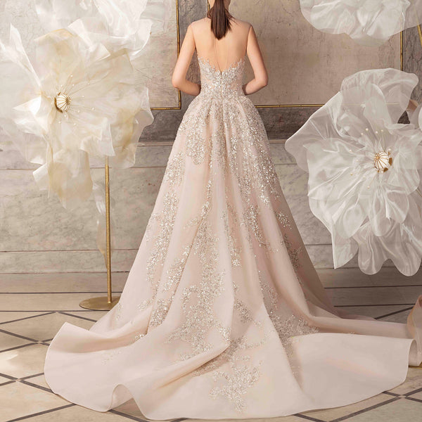 Sparkling Silver Tulle Dress