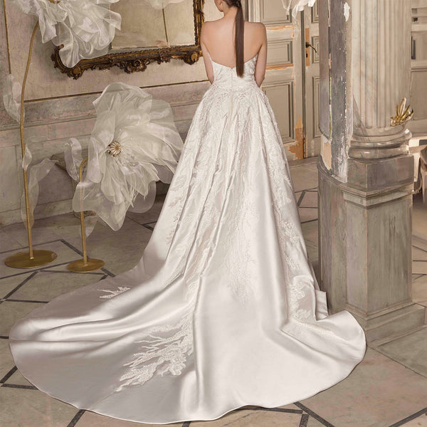 Nature Inspired Embroidered Gown