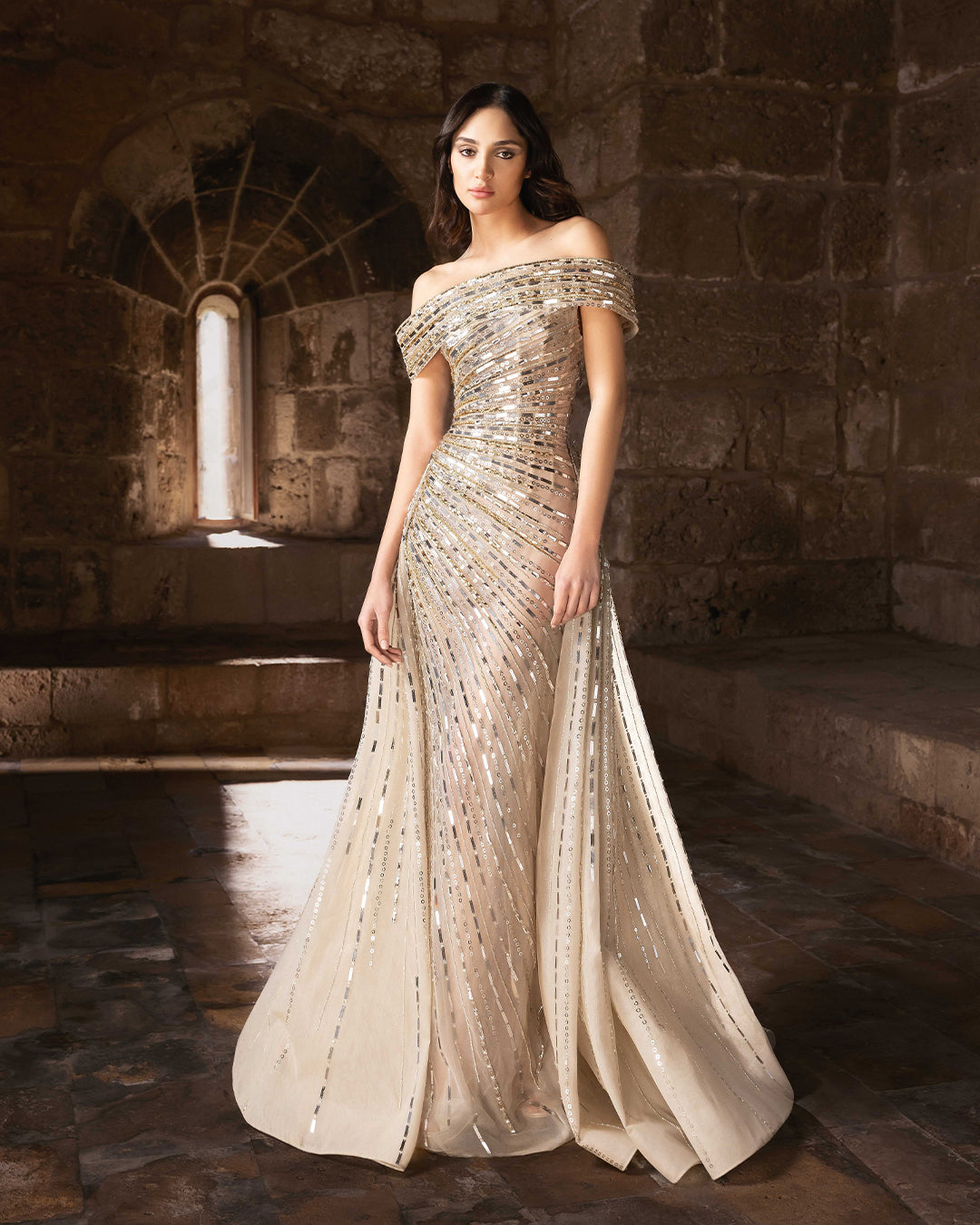 Violet Mikado Dress with Tulip Sleeves by Alberta Ferretti – Elilhaam