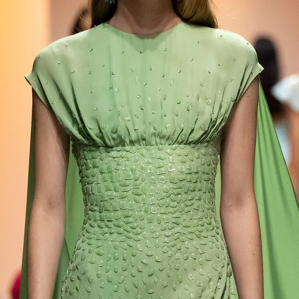 Elegant Georgette Dress with Intricate Embellishments