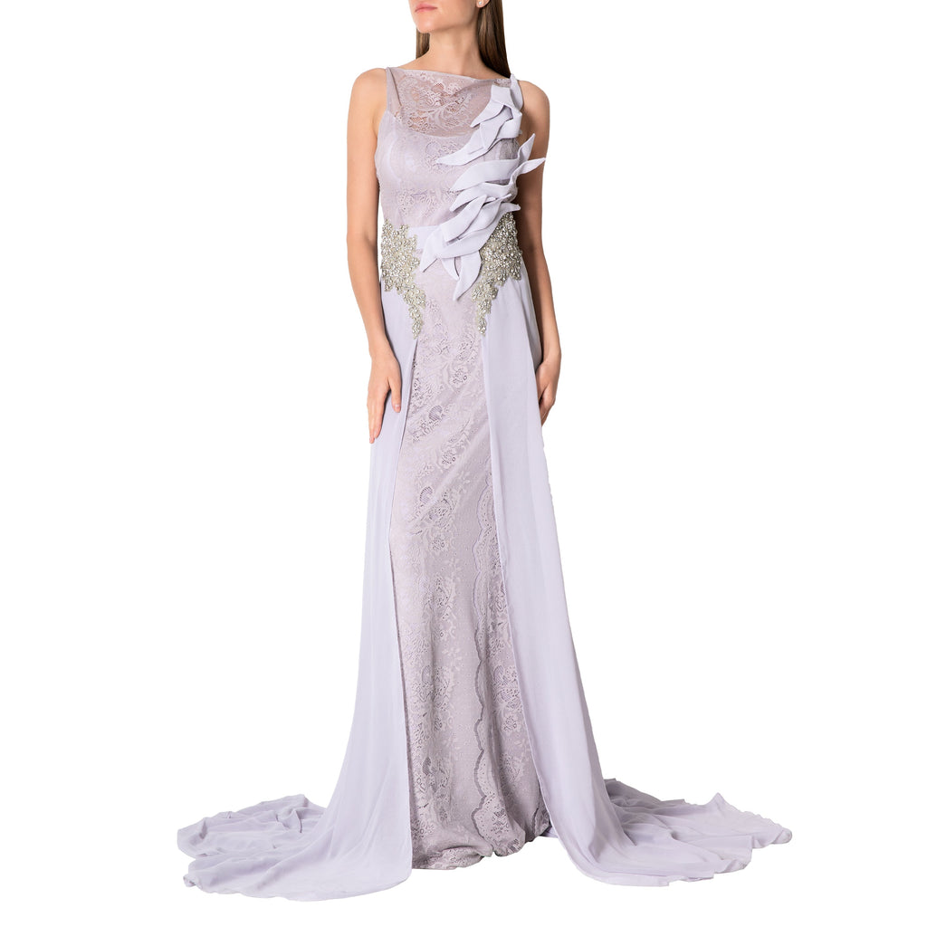 Lavender Dantel Gown