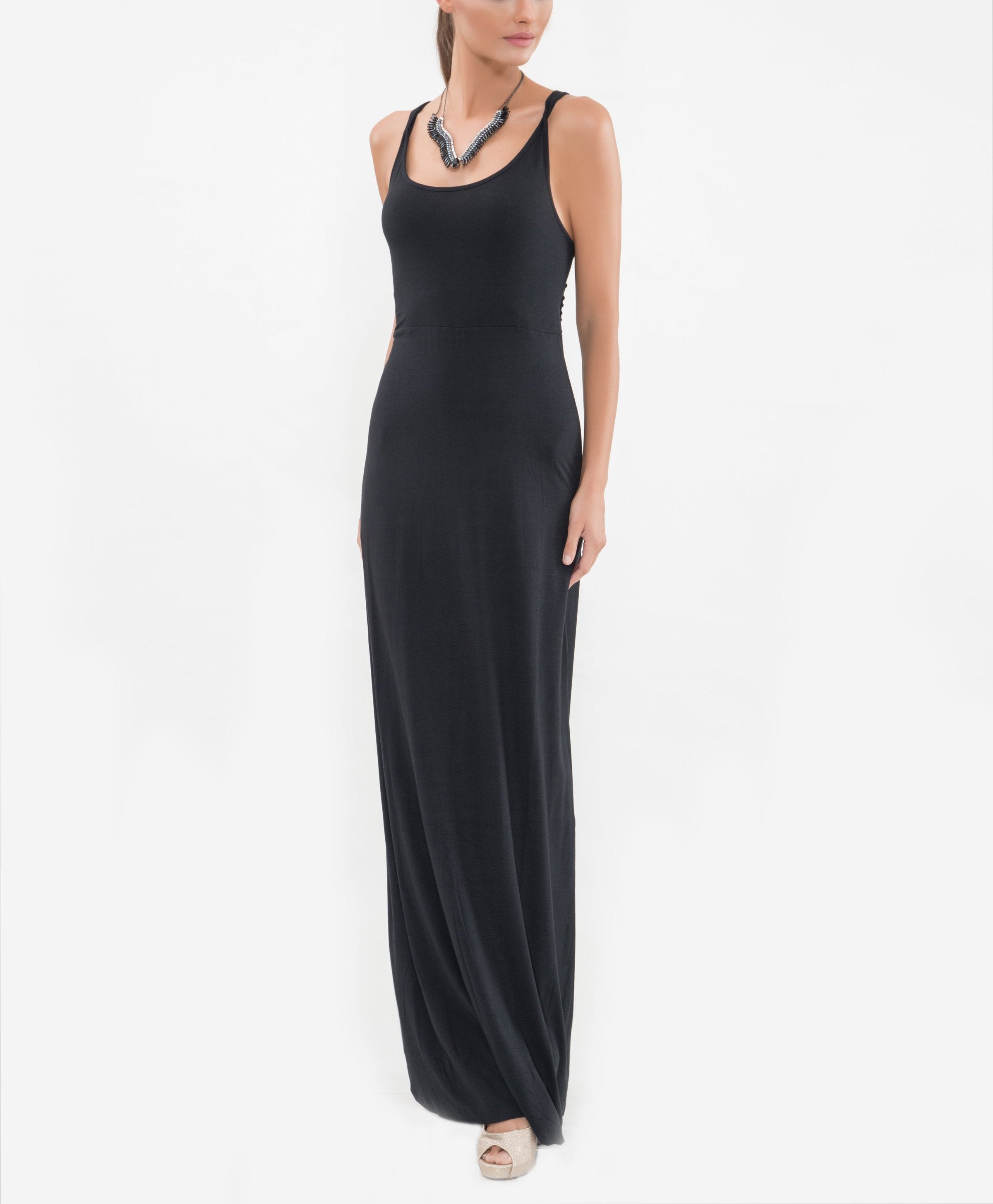 Macrame Back Maxi Dress