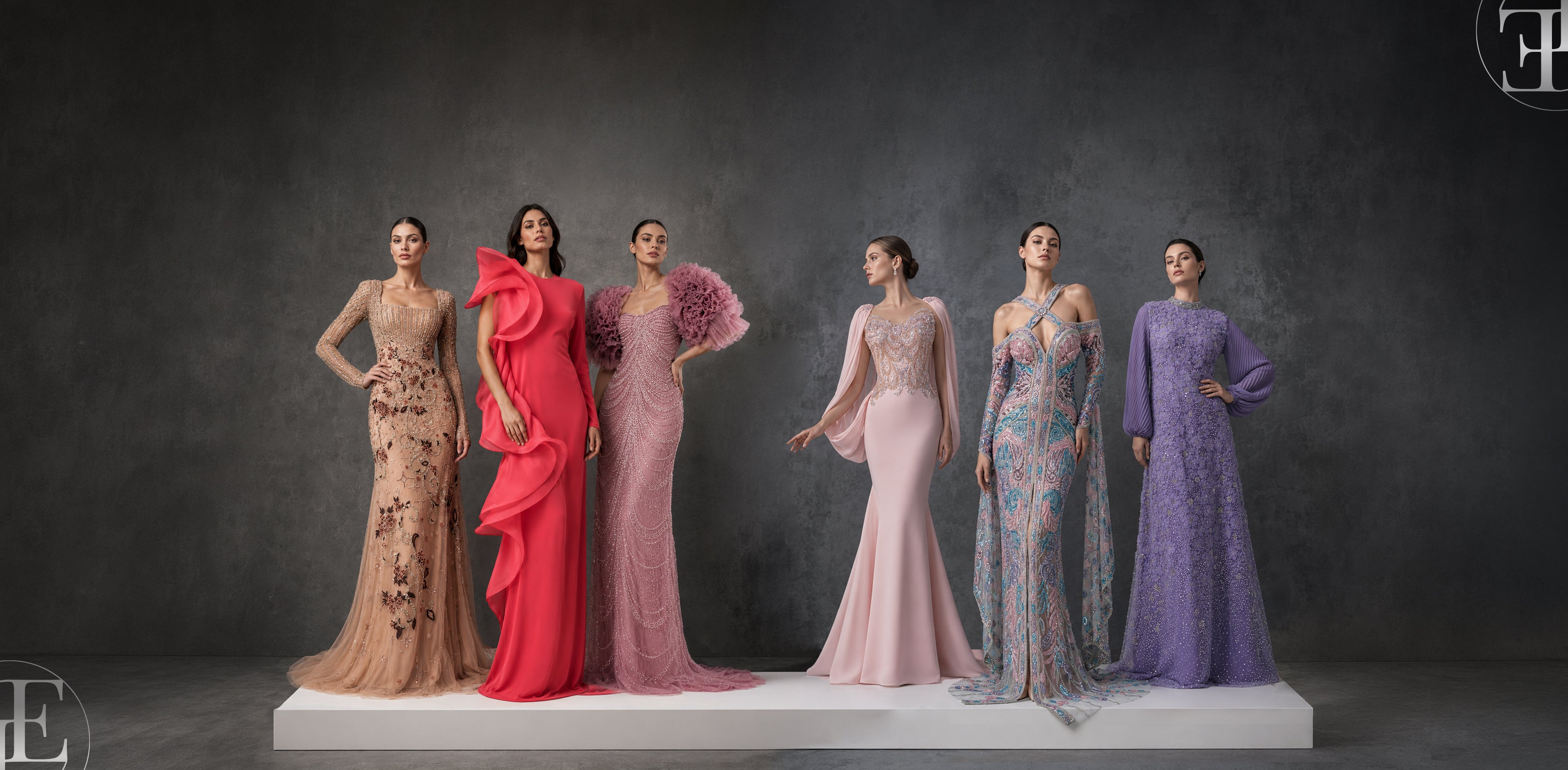 designer dresses in dubai Maison Elegance Haute Couture Embellished Gown & Cape | Designer Dresses Rental | Dubai Rent a dress