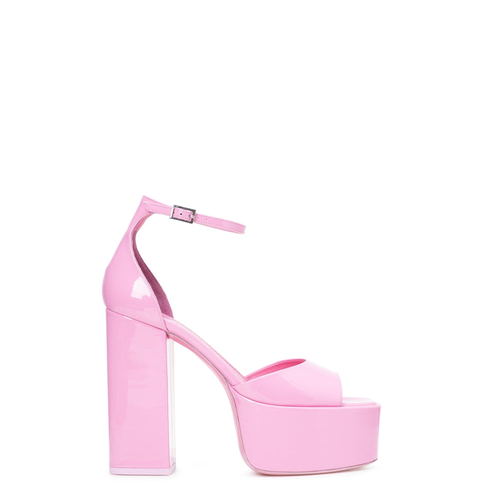 Pink Patent Leather Sandals