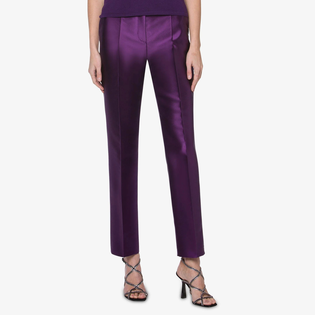 Purple Satin Trousers
