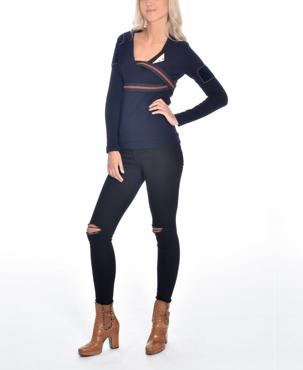 Quilted Wool Blend Sweater, DIP - elilhaam.com