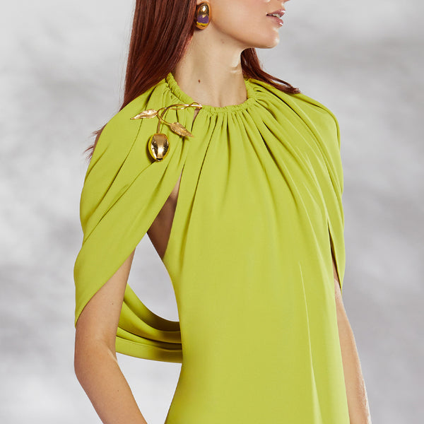 Rayza Model Dress (W/ Gold Plated Necklace)