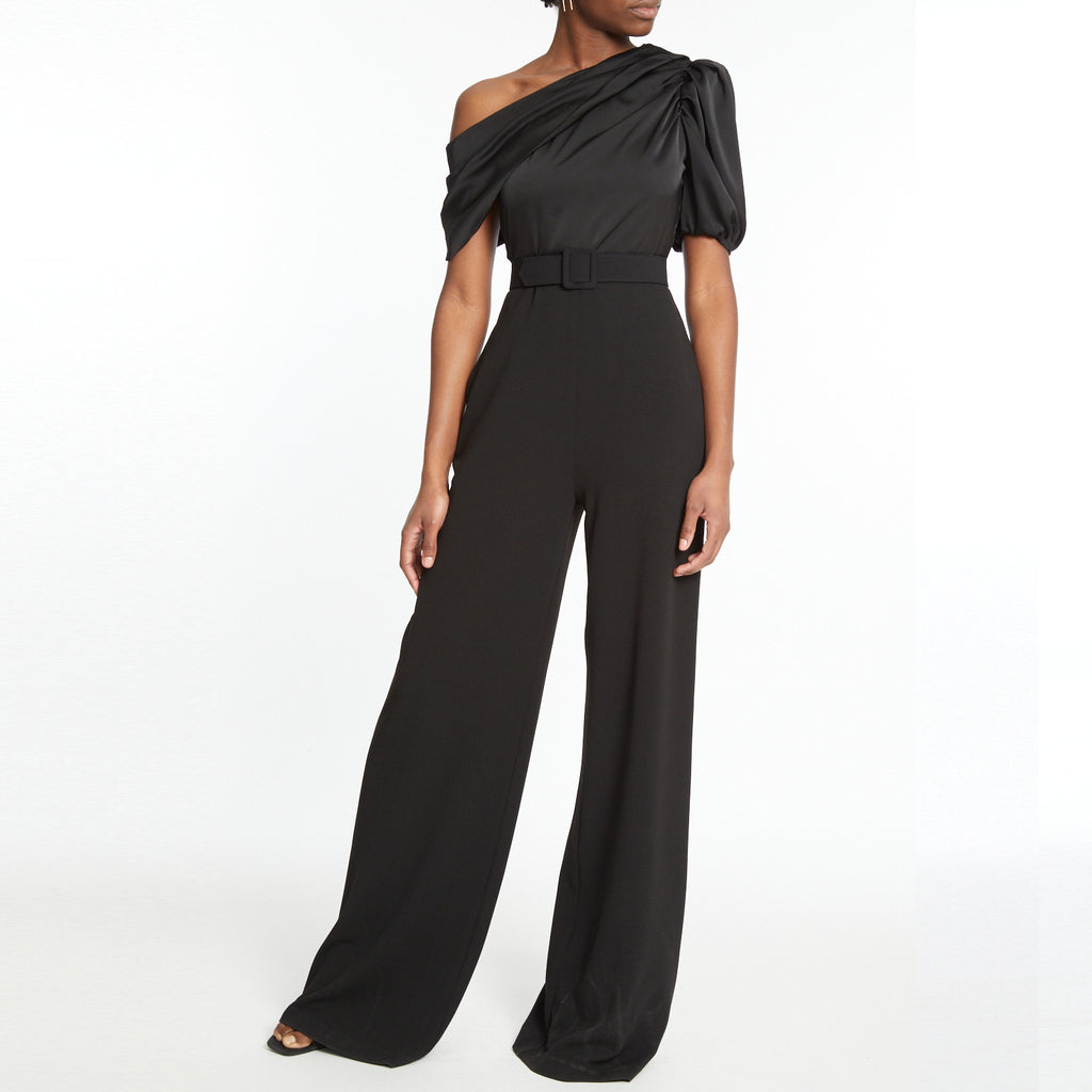 Black One Shoulder Jumpsuit