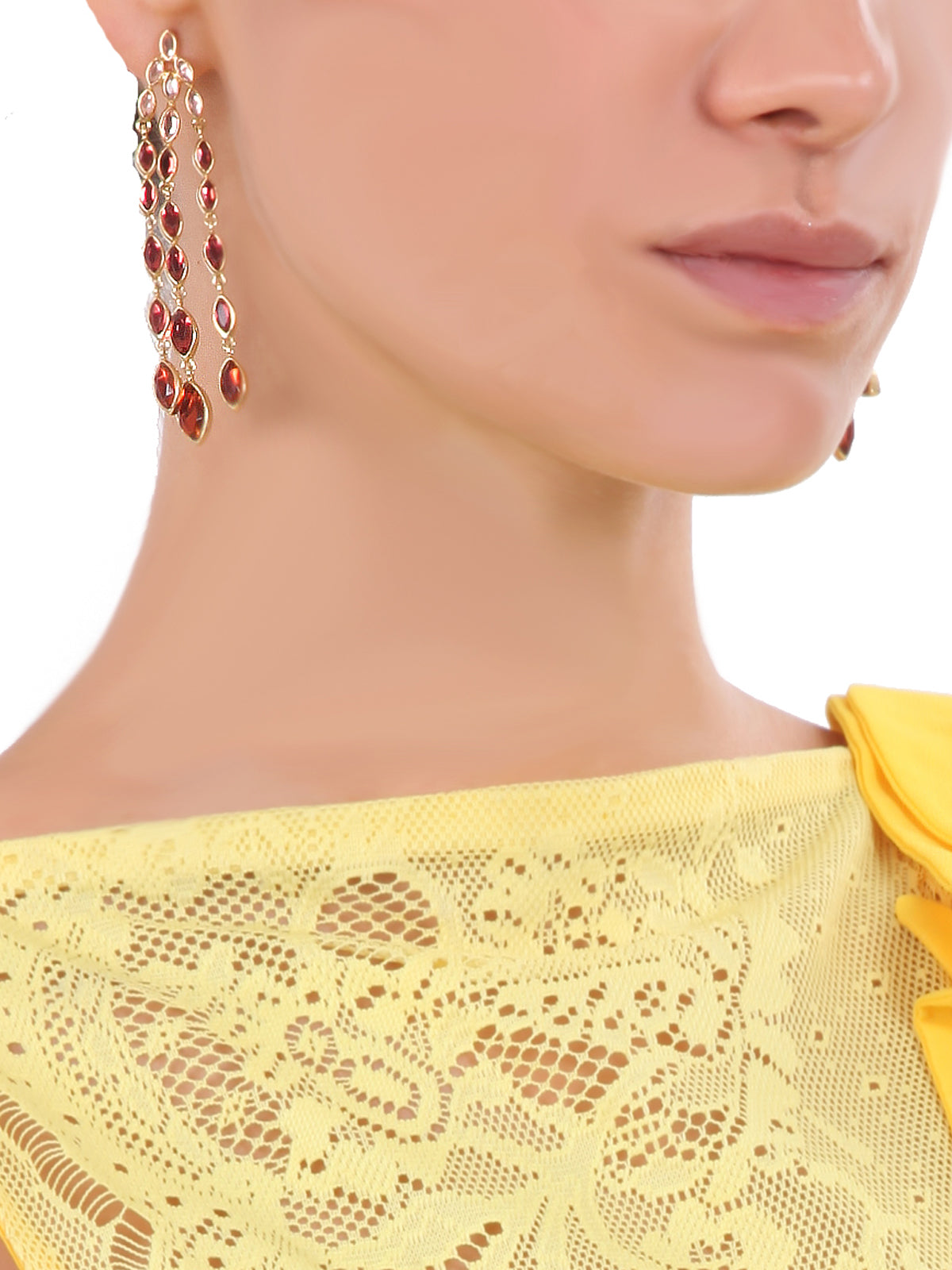 Mirror Gems Waterfall Earring, ISHARYA - elilhaam.com