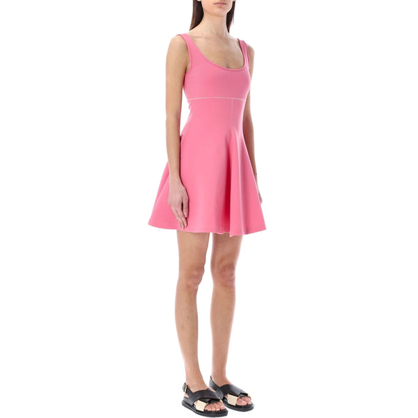 Pink Flared-hem Dress