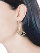 Eye jet Earrings, 10 DECOART - elilhaam.com