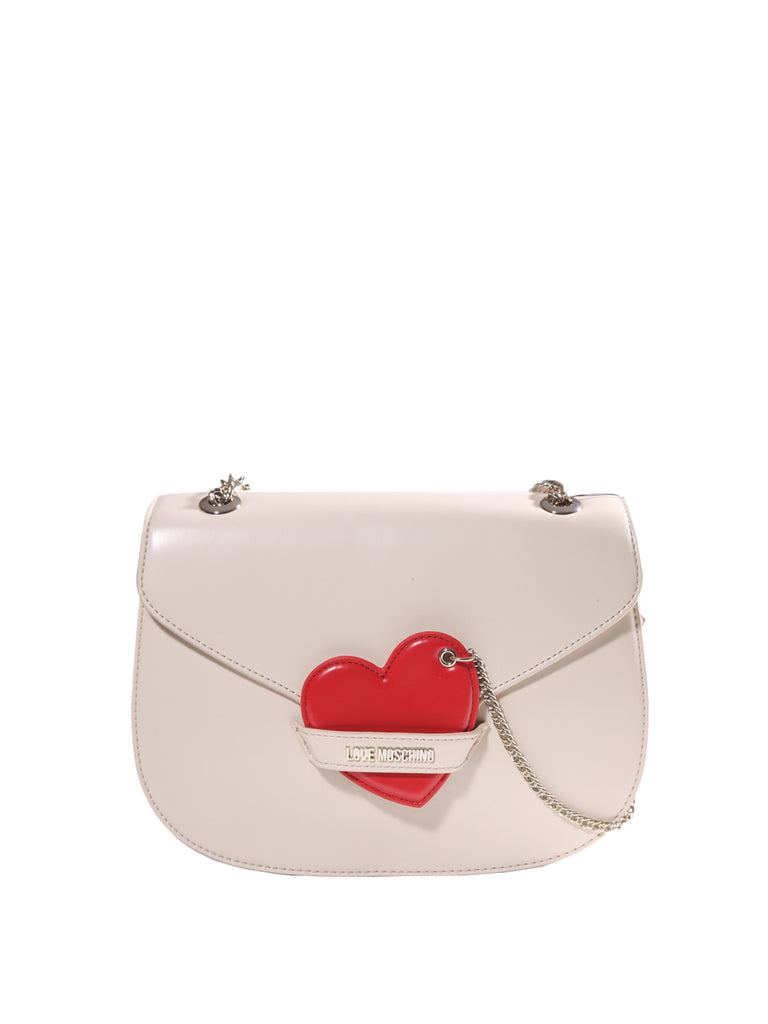 حقيبة ساتان أرجينتو من LOVE MOSCHINO - elilhaam.com