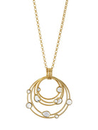 Mirror Gems Multi Hoop Pendant, ISHARYA - elilhaam.com