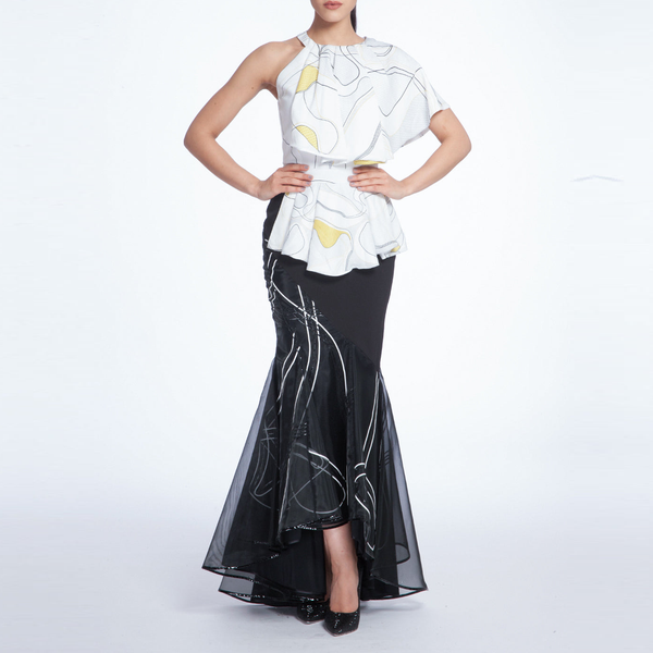 Black Mermaid Skirt, AVARO FIGLIO - elilhaam.com