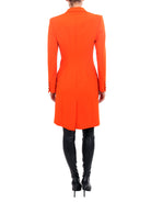 Orange coat in fine virgin wool Classic, VERSACE - elilhaam.com