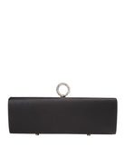 Borsa Satin Nero Clutch, LOVE MOSCHINO - elilhaam.com