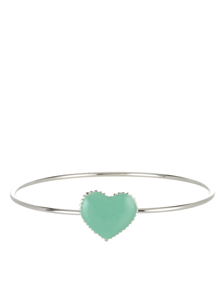 Seafoam Enamel Heart Bracelet, TULESTE - elilhaam.com