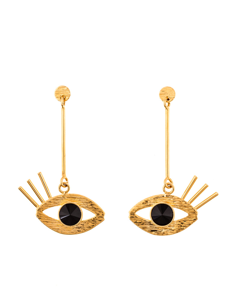 Eye jet Earrings, 10 DECOART - elilhaam.com