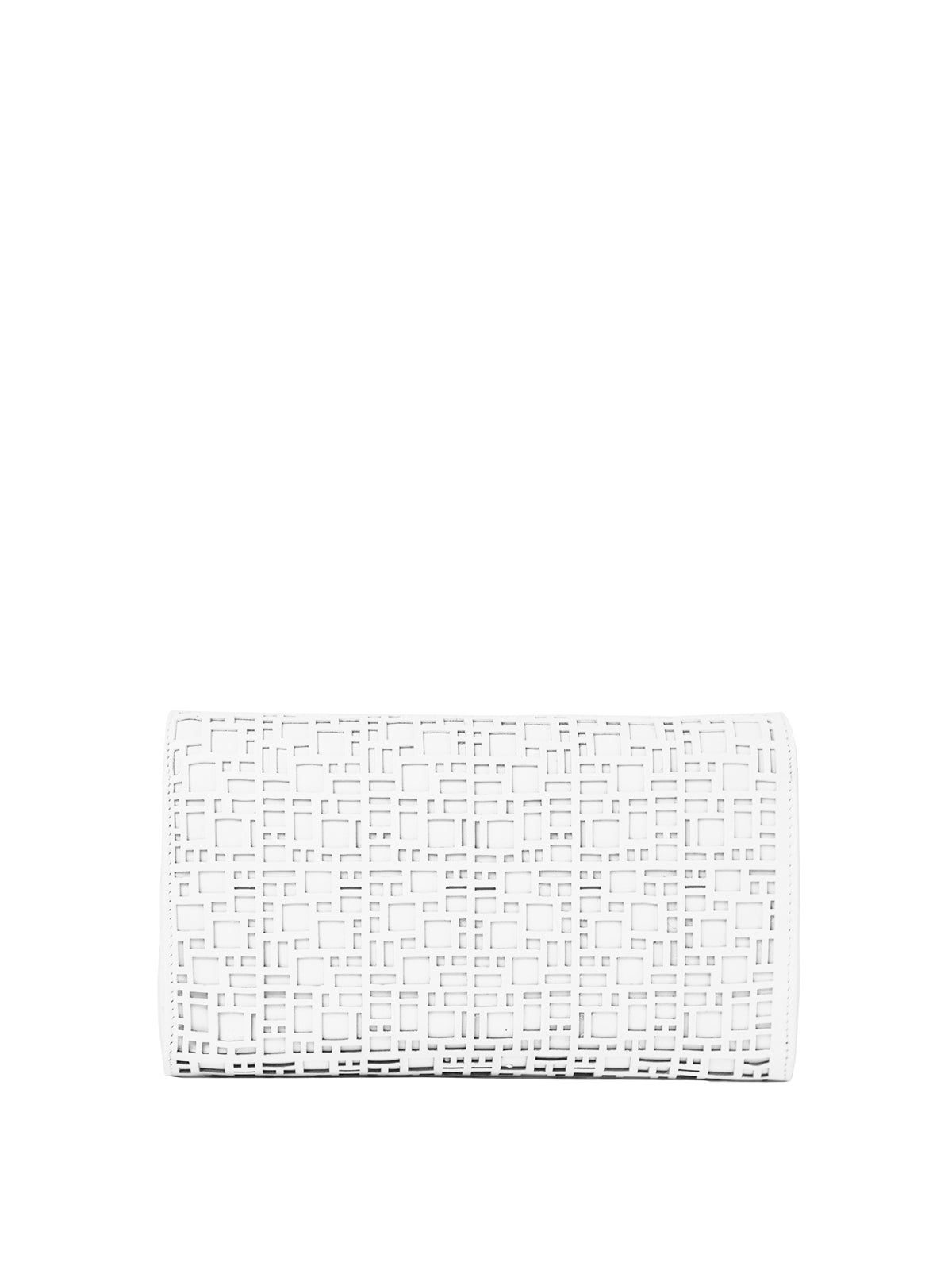 Textured Diamond Leather Clutch, IVANKA - elilhaam.com