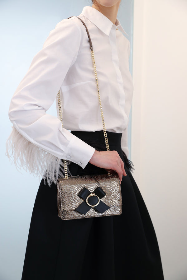 Sequin Chain Strap Bag