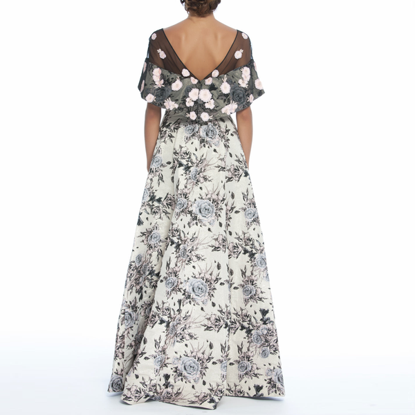 Brocade Gown, BADGLEY MISCHKA - elilhaam.com